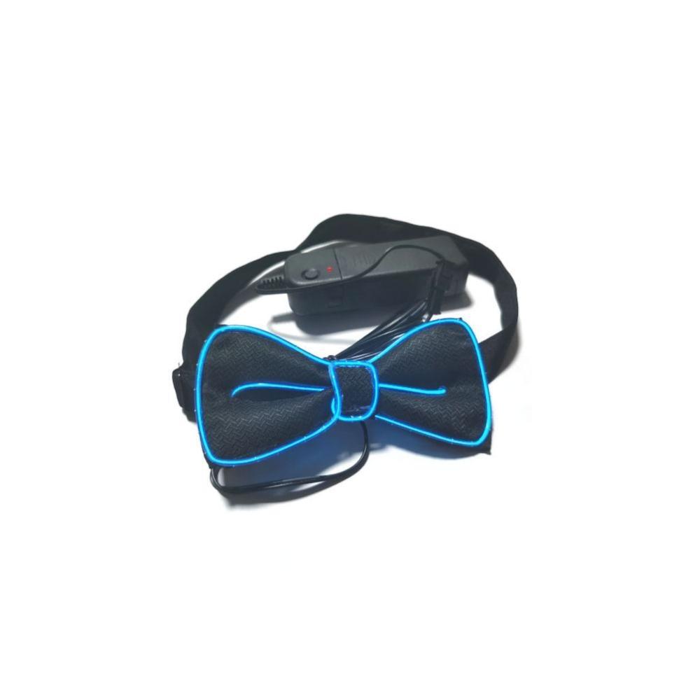 Glow In The Dark LED Bow Tie Luminous Flashing Necktie Wedding Christmas Birthday Party Decor Home Decoration Halloween Cosplay