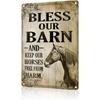Vintage Rustic Barn Decor Metal Tin Sign Farmhouse Wall Art 8x12 Inch Country Home