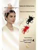 Elegant Feather Bridal Fascinator for Tea Party or Derby