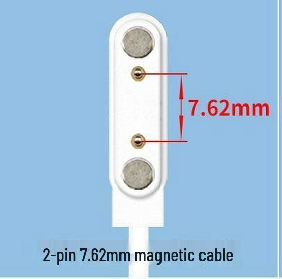 Slimme Kindersmartwatch Magnetische Oplaadkabel met Kortsluitingbescherming (2-pins, 4 mm).
