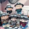 10cm-15cm Labubu Doll Striped Sweater & Fisherman Hat Set