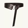 Round Buckle, Versatile and Simple Ladies' Wide Waist Belt, Soft and Fashionable Knotted Soft Belt