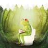 Creative resin Frog Figurines, Sitting Statue Sculpture Statue, Collectible Figurines