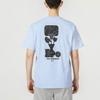 Nike Loose Patterned Letter Print Round Neck Casual T-Shirt Men Tops Light-Sea-Blue DQ1906-548