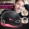 USB Adjustable Hair Regrowth Laser Cap 128 Diodes Hair Fast Regrowth Machine with Free Glasses New Black Helmet Hair Loss Upgrate Therapy Laser