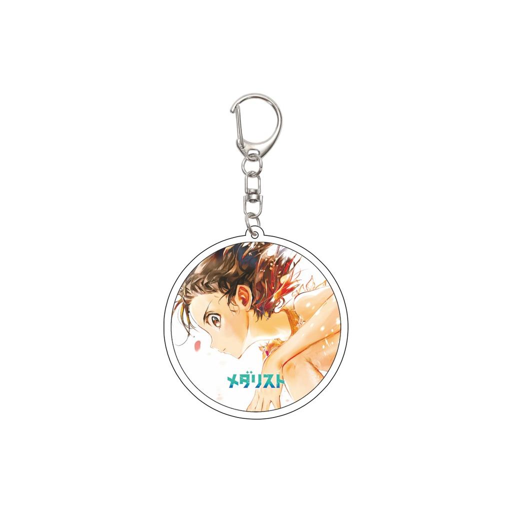 55MM Anime Medaillengewinner Schlüsselanhänger Yuitsuka Inori/Akeuraji Tsukasa/Kamisaki Hikaru Schlüsselanhänger Acryl Modellplatte Weihnachtsgeschenke