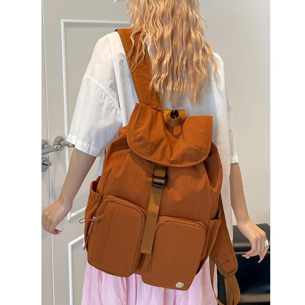 Waterproof Nylon Lightweight Multi-pocket Backpack for Women MR9903