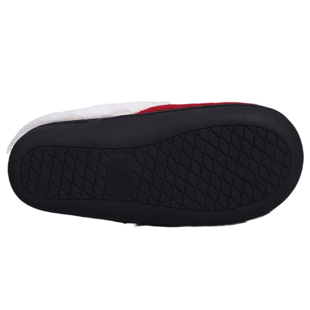 Solid Color Slippers Casual Slip On Plush Lined Shoes Comfortable Indoor Home Slippers
