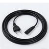 Euro Two-Pin Figure-Eight Power Cord, 2-Core, 0.75mm², AC Plug.