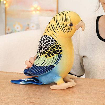 Wellensittich Puppe Plüschtier Auto Dekoration Niedlicher Vogel Stofftier für Geburtstagsgeschenke, Familie