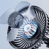 Car Dashboard Windscreen Mount Cooling Fan Suction Cup Fan 3 Speed Adjustment USB Air Circulator Fan 360 Degree Rotating