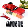 Multifunctional Kitchen Vegetable Slicer with Container Adjustable Blades for Shredding Slicing and Julienne Cutting Potato Carrot Onion Grater