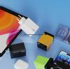 Dual-Port GaN Fast Charger with Retractable Cable for Apple, Huawei, Xiaomi