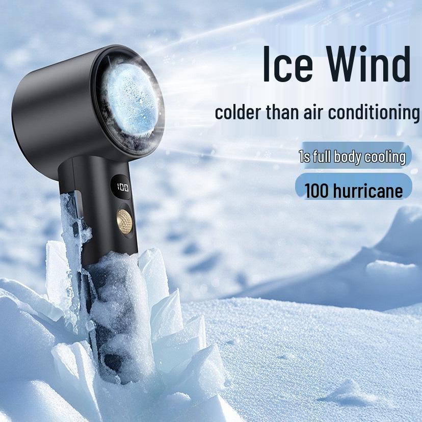 25th Anniversary High-Speed Cooling Handheld Mini Fan with Carabiner & Ice Pack