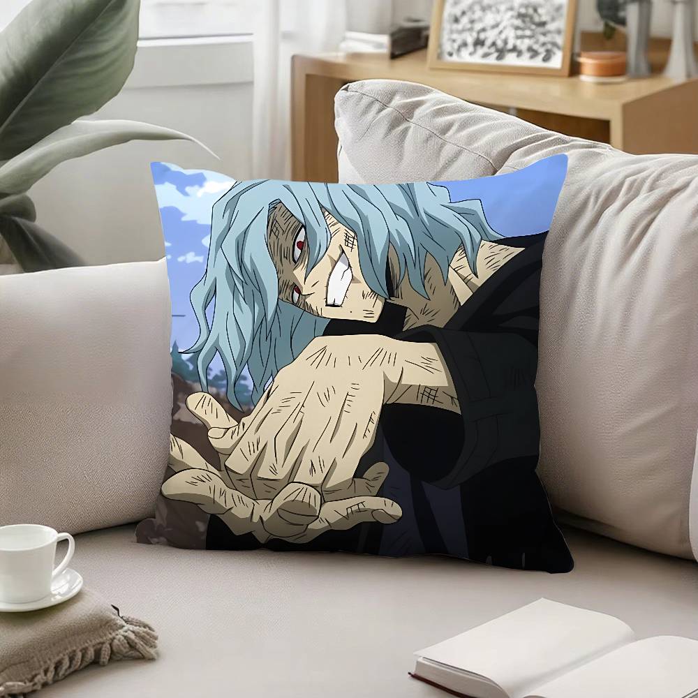 Anime T-Tomura Shigaraki Throw Pillow Covers Pattern Cushion Cover Suitable For Sofa Bedroom Car Pillow Cover