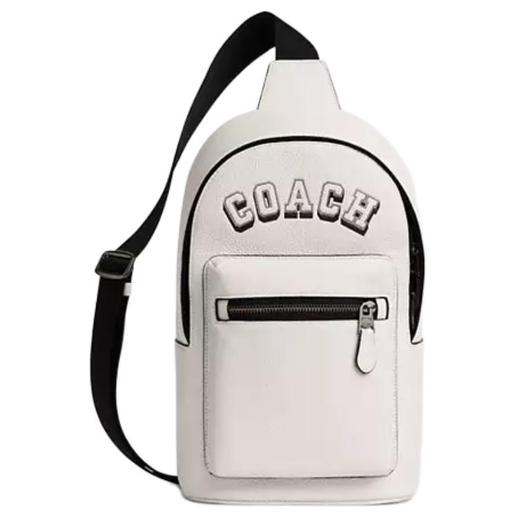 

Coach West Pack 19 Logo Zip Closure Pebble Leather Crossbody Bag Small Men crossbody bag White CAJ58-QBMQV Basic Set (Bag+Dust Bag)