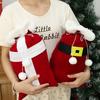 1/5pcs Christmas Santa Claus Bags with Drawstring Red Velvet Santa's Present Sack Gift Holders Home Xmas New Year Party Decor