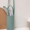 Outdoor Canvas Water Bottle Bag Portable Water Bottle Holder Sleeve Pouch with Strap for Camping, Hiking, Traveling