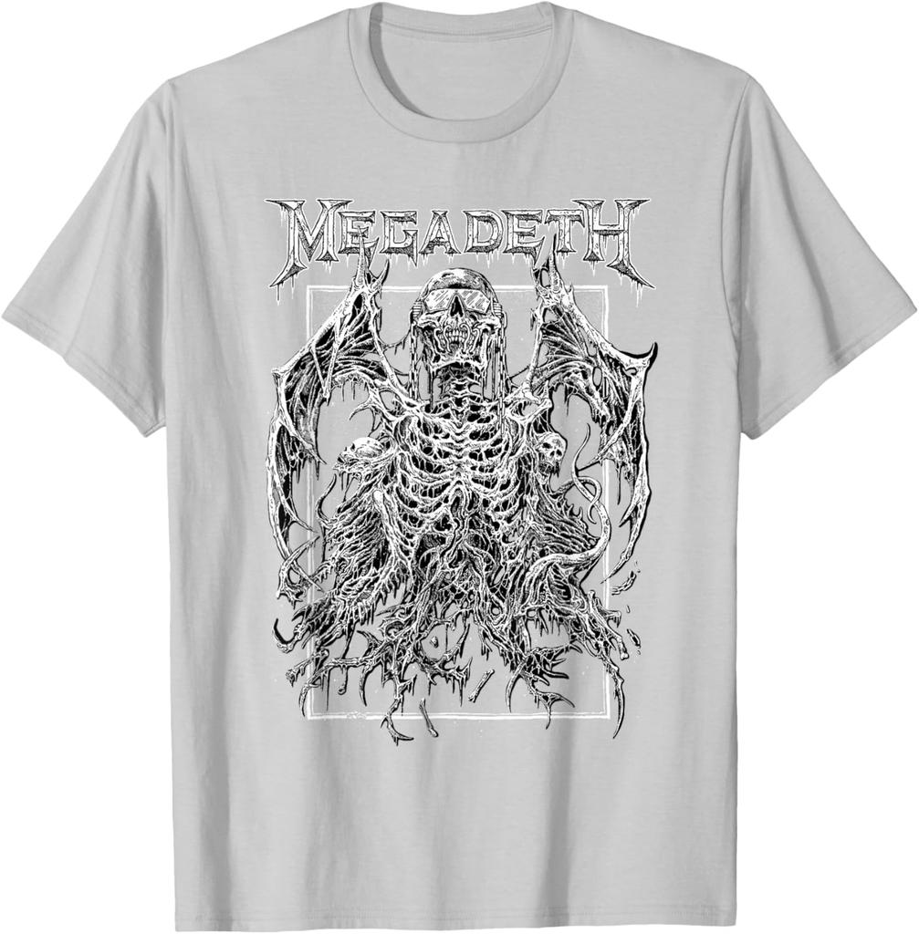 Megadeth Vintage Generál Vic Tričko Krátký rukáv Klasický horký produkt Y2k Prémiový Luxusní vysoká kvalita Unisex Oversized měkký