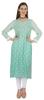 Bimba Printed  Designer  Kurta  For Womens Straight Kurti V-Neck Ethnic  Traditional  Wear - Cotton