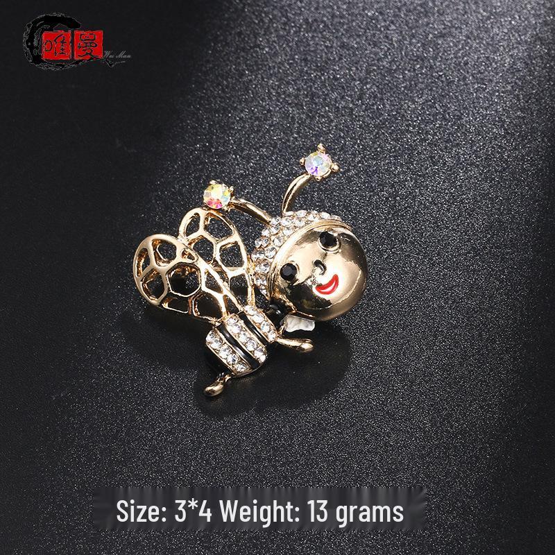Broche de Abelha: Broche de Inseto Mini Fofo para Gola ou Acessório