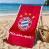 Munich FC Crest Printed Microfiber Beach Towel, Soft And Absorbent, Quick-Dry, Ideal for Summer Travel, Beach Essential, Swimming Pool
