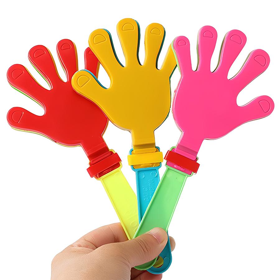 10pcs Plastic Hand Clappers Festive Noise Makers for Birthday Parties Sports Events & Celebrations Party Supplies Small Gifts