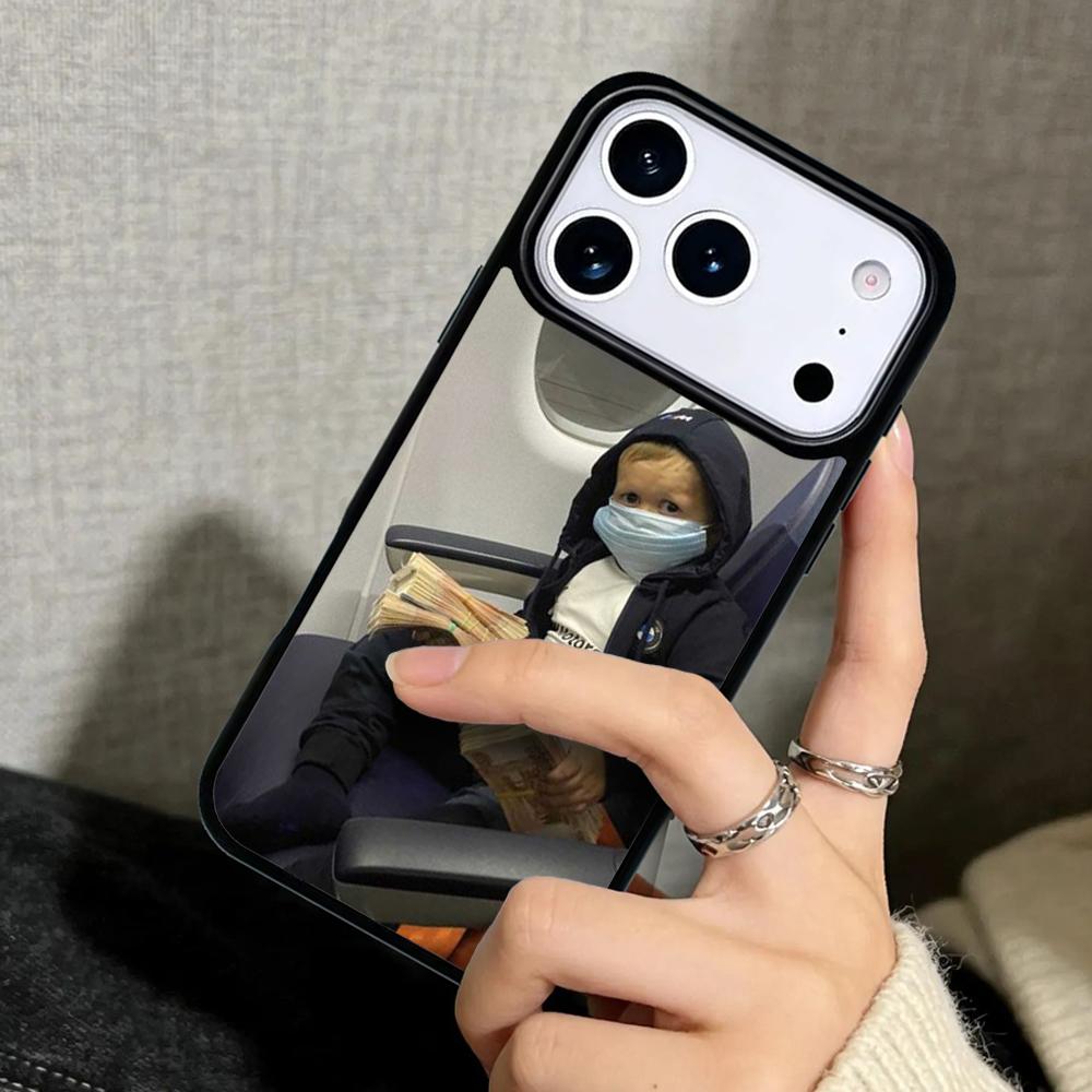 Hülle Case für iPhone 17 Air 16 Pro Max 15 Plus 11 13 Mini 14 12 Rückseite Handyhülle Niedlich Lustig Hasbulla 18