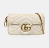 [Pre-Owned] GG Marmont Gold Logo Distressed Quilted Leather Mini Crossbody Bag - Good #1OSS75K