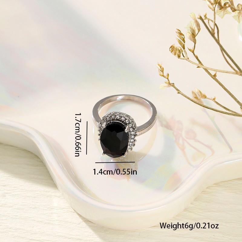 Explosive Oval Zircon Diamond Super Flash Ring Light Luxury High-end Jewelry