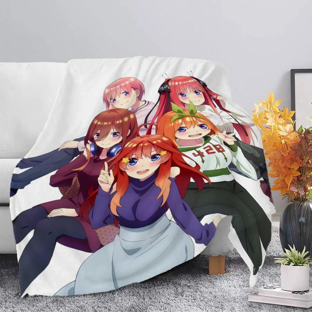 Quintessential Quintuplets Printed Blanket Picnic Blankets Warm Blanket Soft and Comfortable Blanket Home Travel Birthday Gift