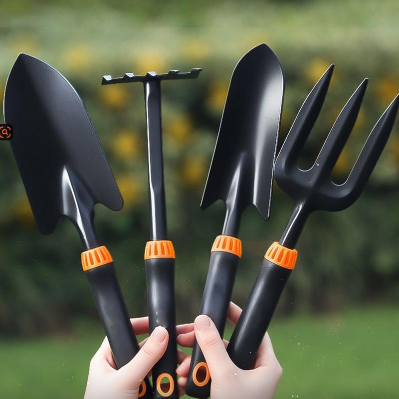 5pcs Garden Hand Tool Set Wide Shovel Hand Cultivator Rake, Double-Side Tiller Plant Tools For Digging Transplanting Weeding