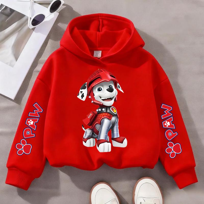 Mikina Paw Patrols pro děti Kawaii Chase Skye Dlouhý rukáv Dívčí Zimní tenká mikina Módní teplý dětský top Dárek