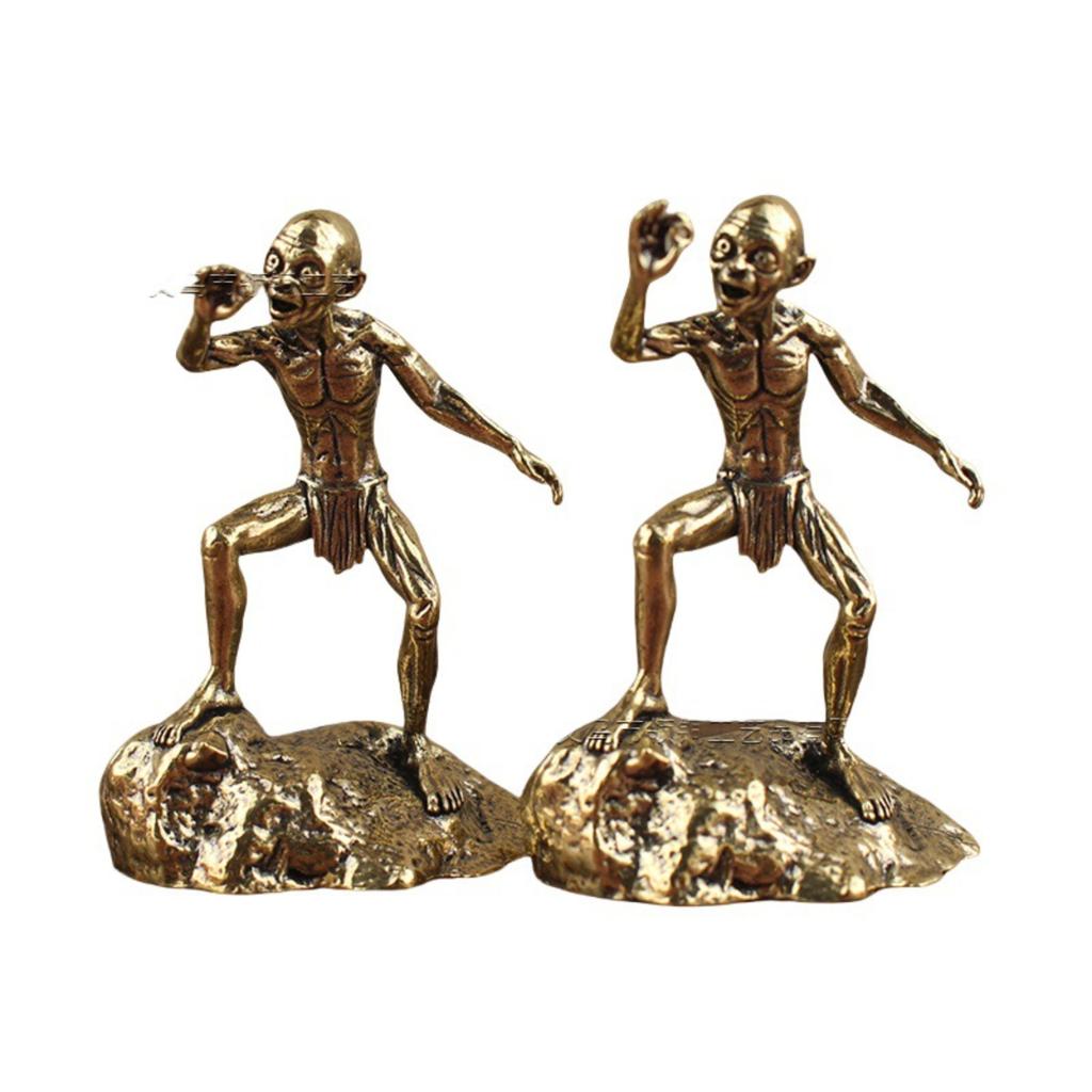 Contemplative Thinker Sculpture Figurine Vintage Home Decor Study Bookshelf Desktop Ornament