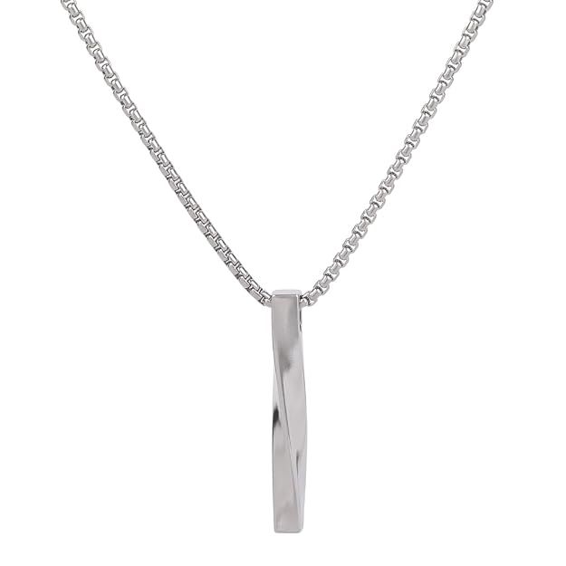 Anti Tarnish Stainless Steel Locket Neck Chain for Men | Stylish Pendant Necklace | Jewellery Accessories for Boys | Minimal Jewelry |