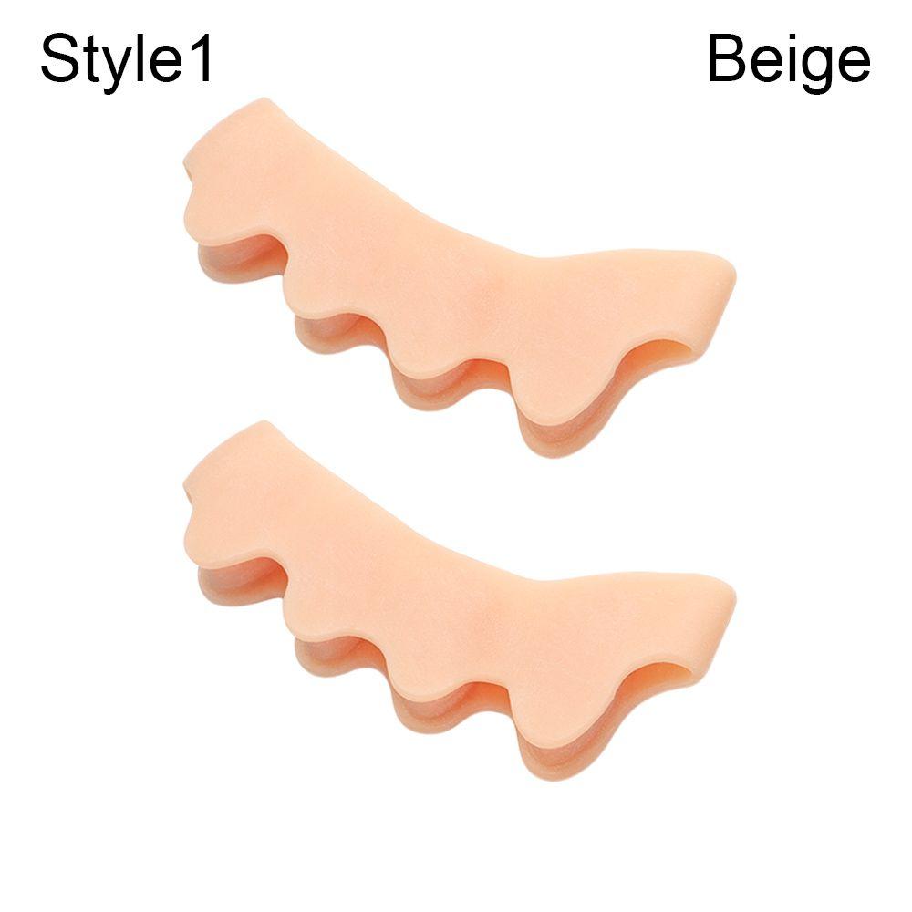 

Appliance Big Toe Straightener Thumb Valgus Protector Toes Separator Foot Fingers Toe Separator Style1 бежевий