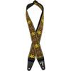 Fender Canadian Musical Instrument Strap Pasadena Woven Strap, Yellow Wallflower, 2"