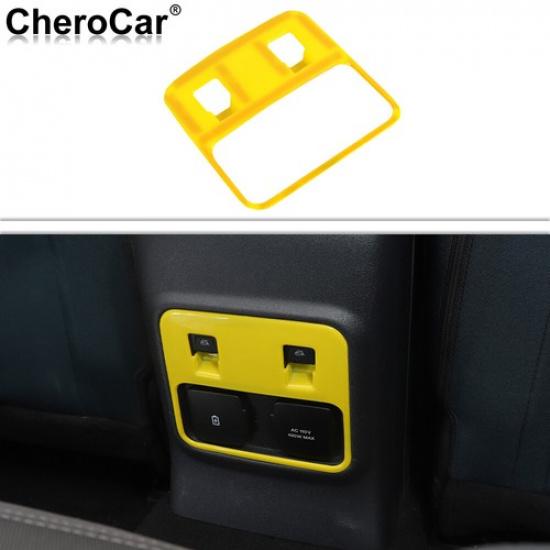 

Yellow Rear Window Switch Button Panel Frame Decoration for Ford Bronco +