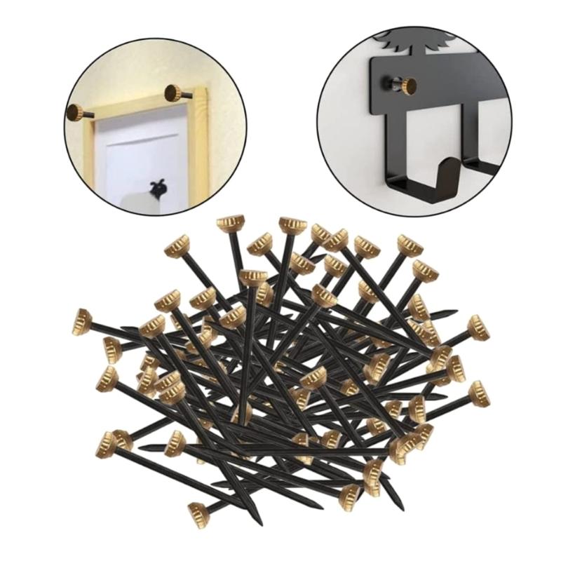 Versatile Half-round Head Nails Picture Frame Tacks for Various Surfaces 50 Pack