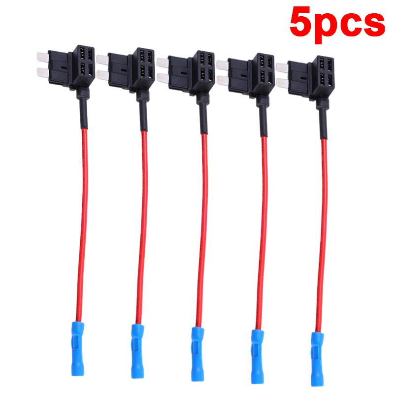 32V MINI SMALL MEDIUM Size Car Fuse Holder Add-a-circuit TAP Adapter Micro Mini Standard ATM Blade Fuse for Cars Vans 20/10/5pcs Fuses4