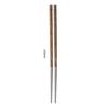 243mm Long Chopsticks Anti-slip Anti-scalding High-strength Tableware/Kitchenware Made of Wood And Pure Titanium