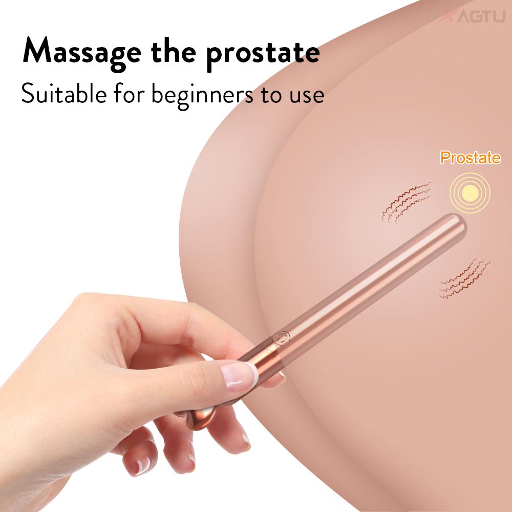 Mini Bullet Vibrator for Men Prostate Massager Anal Stimulate 10 Modes Vibrating Adults Sex Toy for Men Sex Supplies