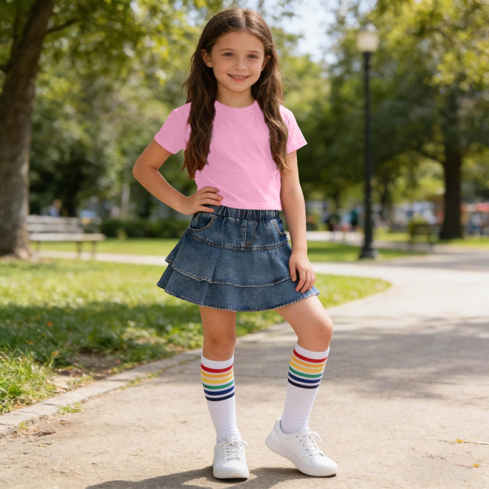 

Children s Casual Comfortable Three-Piece Kids Set 140 рожевий