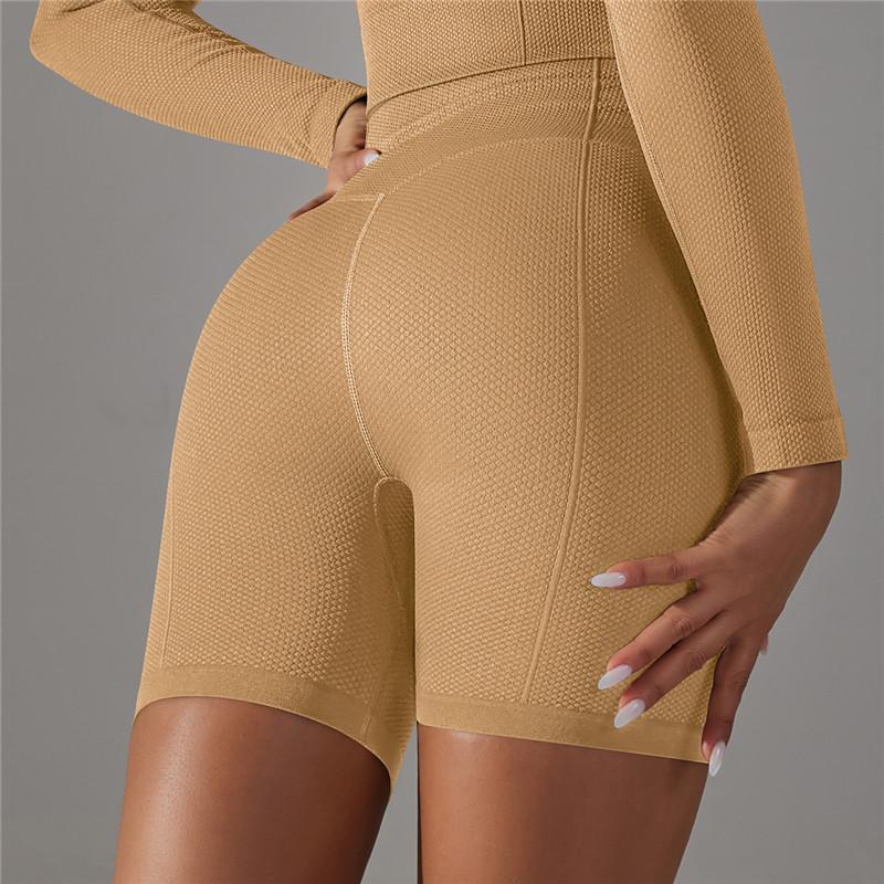 Auroth Seamless Shorts Women Fitness High Waist Yoga Shorts Peach Hip Outdoor Running Shorts