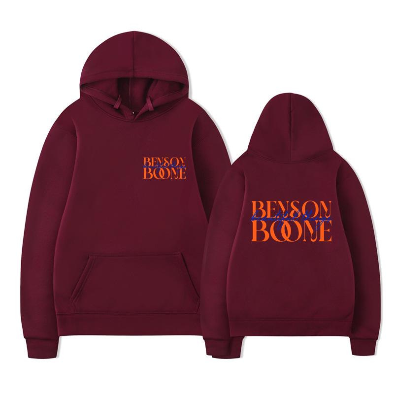 Benson Boone Hoodies Print Fashion Sweatshirt Casual Oversize Unisex Autumn Winter Fleece Streetwear Tops Sudaderas