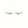 1 Pair of Simple And Versatile Shiny Round Bead Rhinestone Earrings, Niche Design, Light Luxury And Simple Earrings, Suitable for Daily Wear