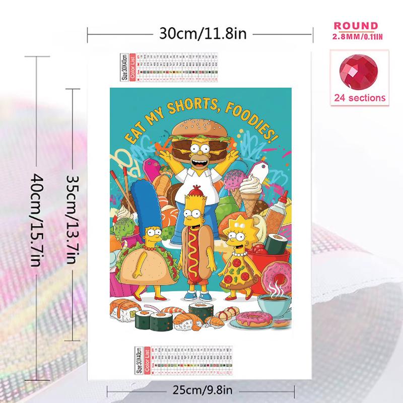 Simpsons Dream.167 100% Round Full Drill 5D DIY Diamond Painting Embroidery Cross Stitch Rhinestone Décor