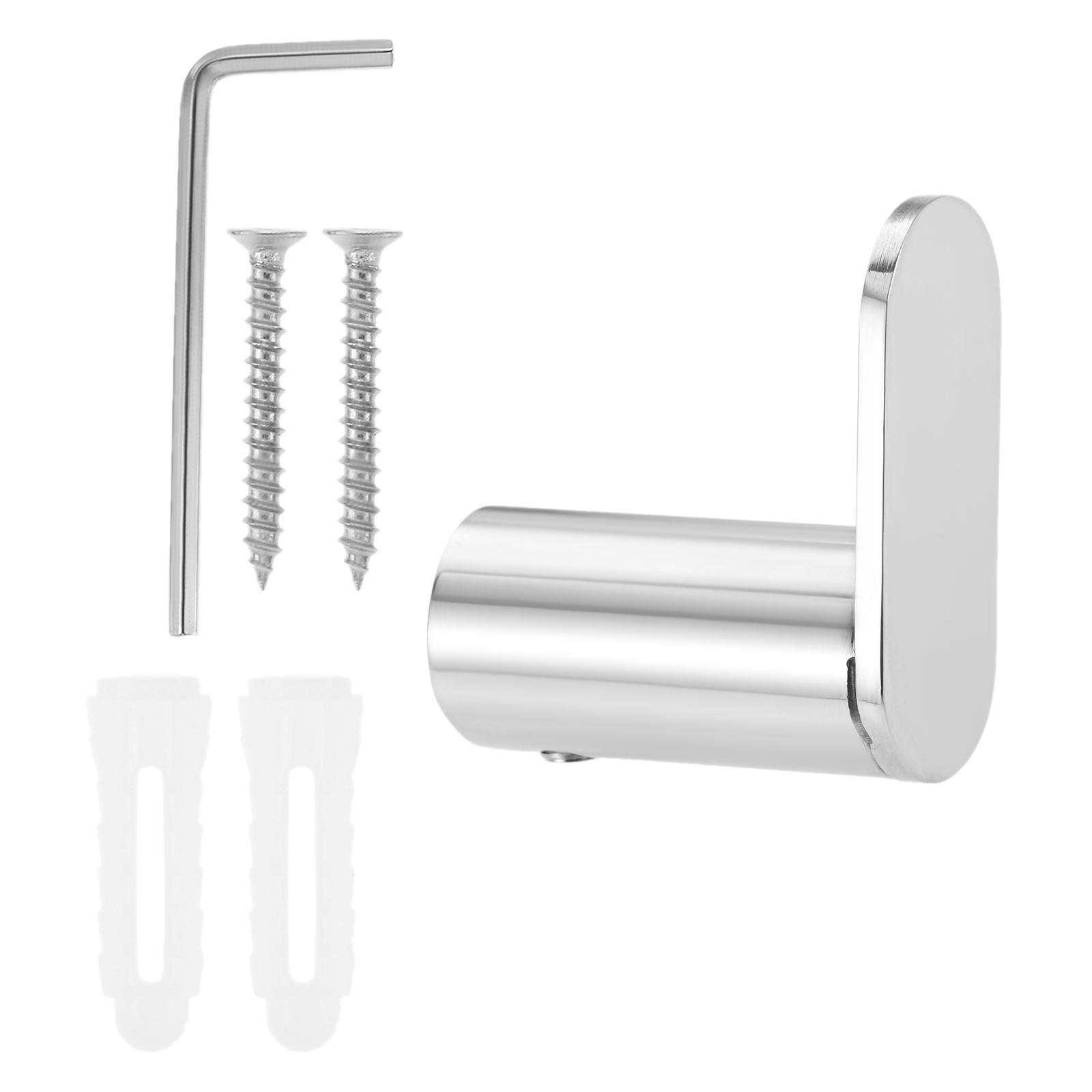 

1PC Bathroom Hooks Stainless Steel Coat Robe Hook Wall Mounted Hanger Towel Hanging Hook for Hotel Kitchen with Concealed Screws
