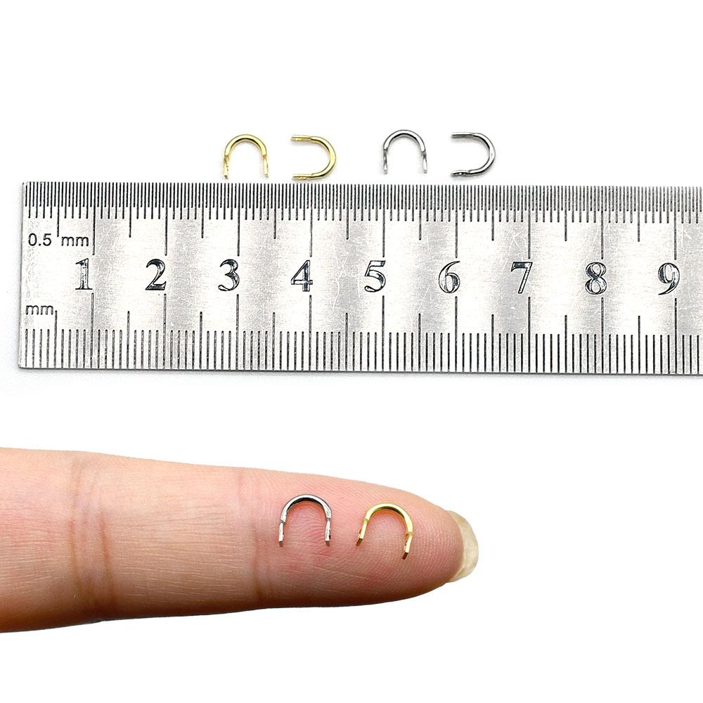 MNFT 50Pcs Brass Fishing Clevis Easy Spin Spinner Clevis Fishing Spoon Spinnerbait Lure Accessories DIY Making Fishing Tackle