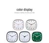 Luminous 12-Inch Silent Wall Clock with Rounded Corners for Living Room
